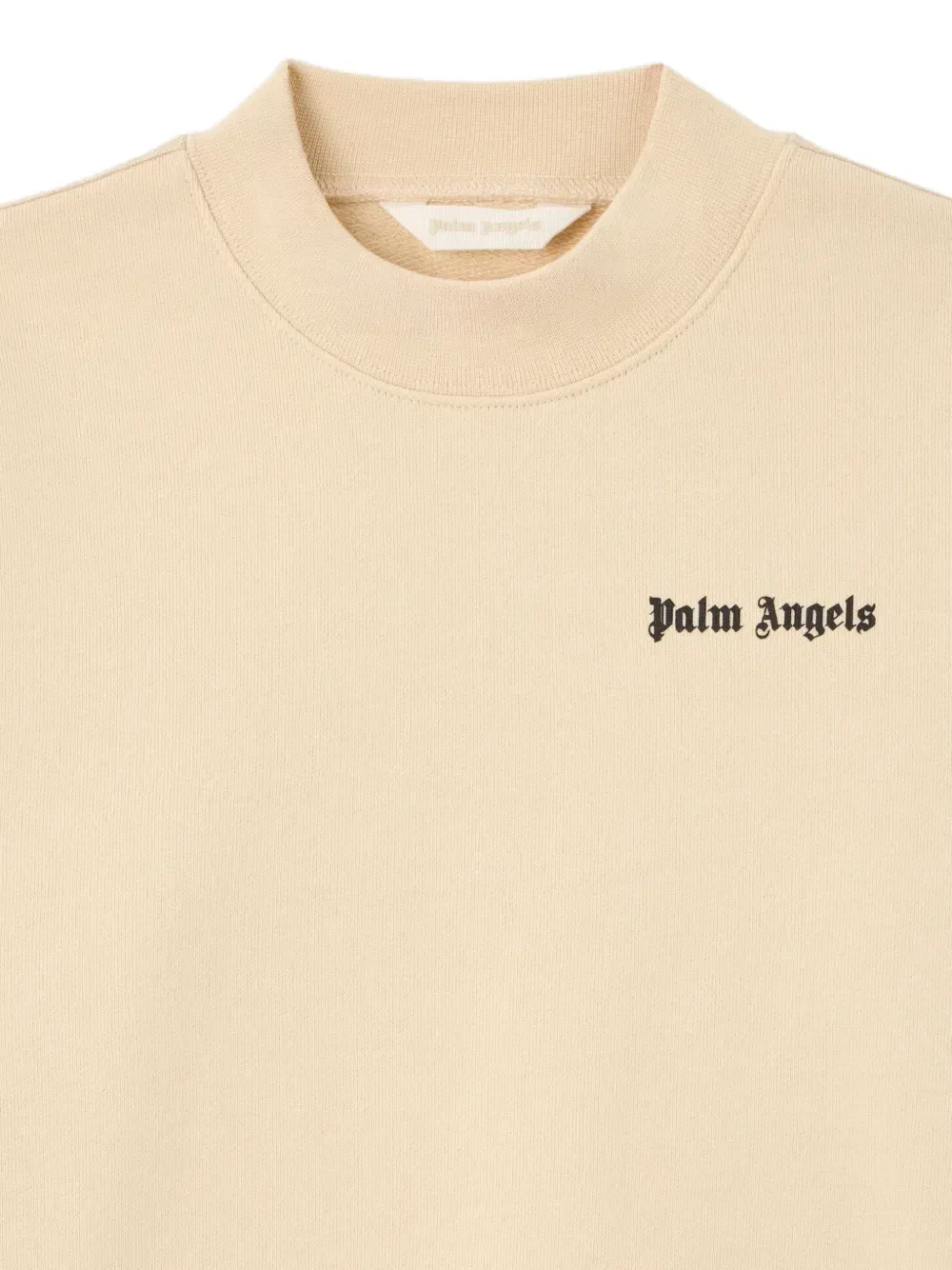 Толстовка с лампасами и логотипом Palm Angels Kids, бежевый — фото 3