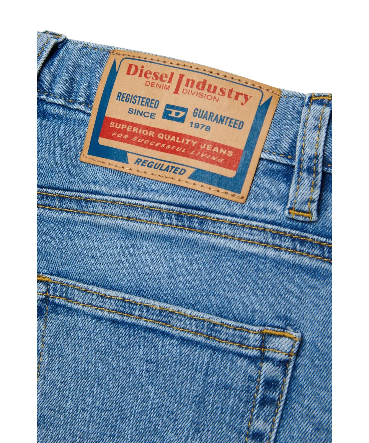 Детские джинсовые шорты Diesel D-ARGJX-SHORT-J светло-индиго — фото 4