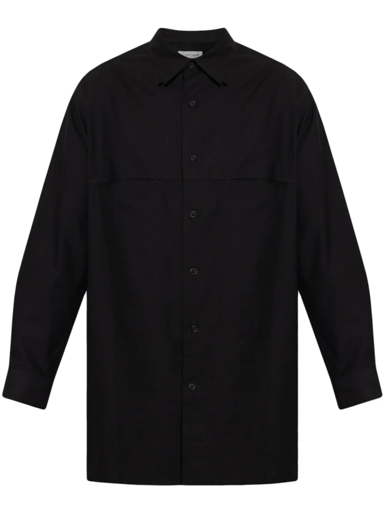 

Хлопковая рубашка Yohji Yamamoto, черный