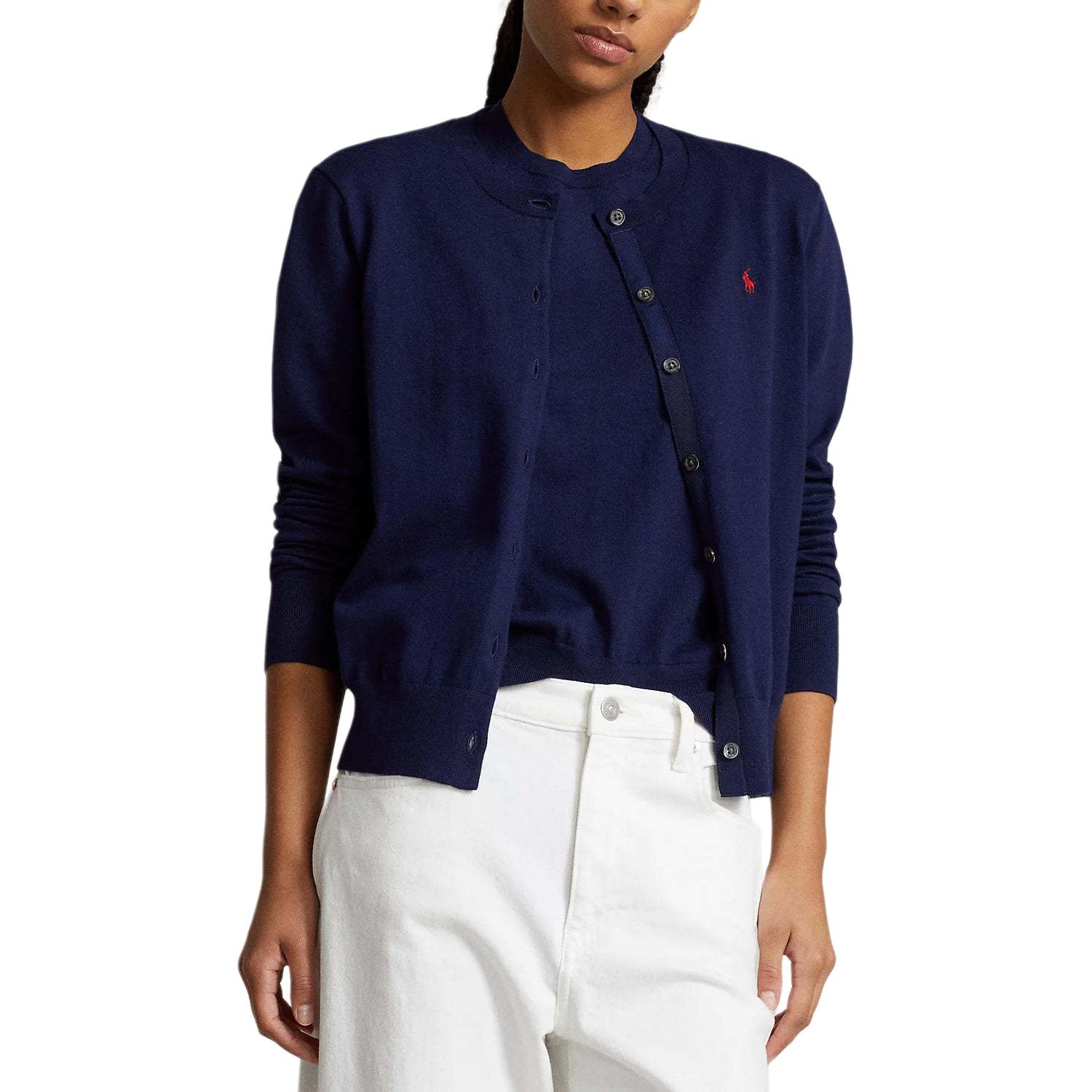 Кардиган с круглым вырезом Polo Pony Polo Ralph Lauren, Морской синий — фото 4