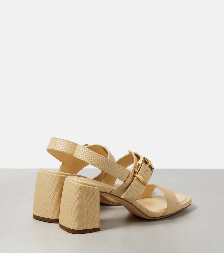 Песочники Hawke 70 из хлопка Jimmy Choo, Natural/Gold — фото 3