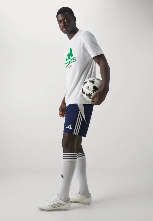 Короткие спортивные шорты tiro24 Adidas Performance, Team Navy Blue/White — фото 4
