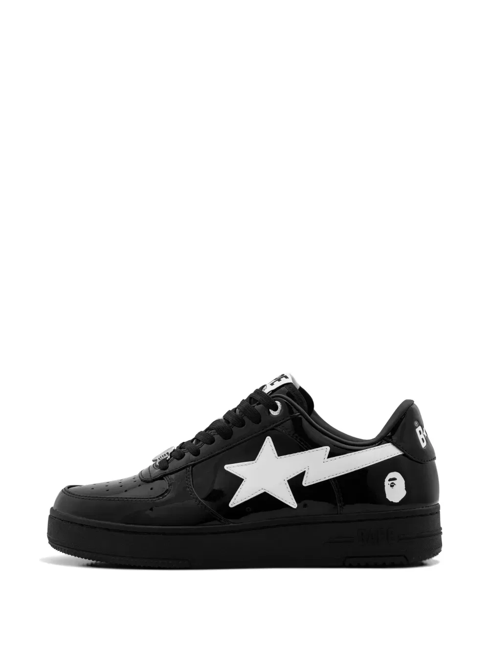 Кроссовки Bape Sta #2 из кожи A Bathing Ape, черный