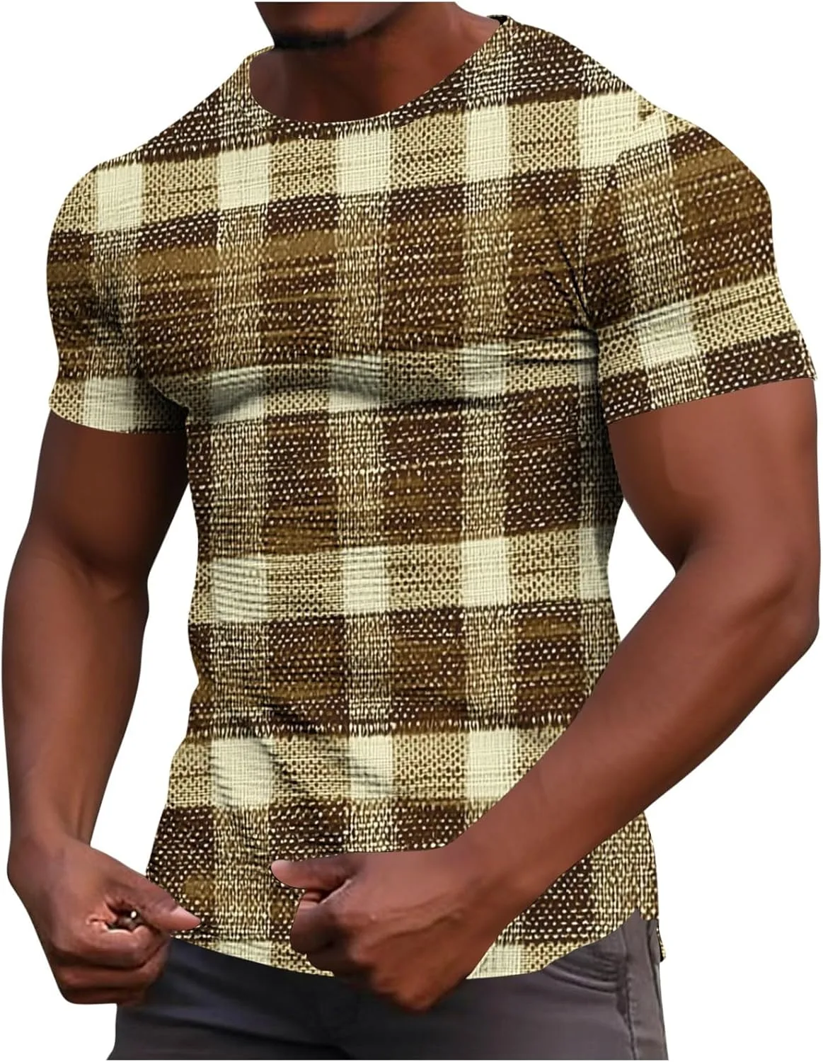 

Футболка мужская Color Block Casual Loose Stretchy