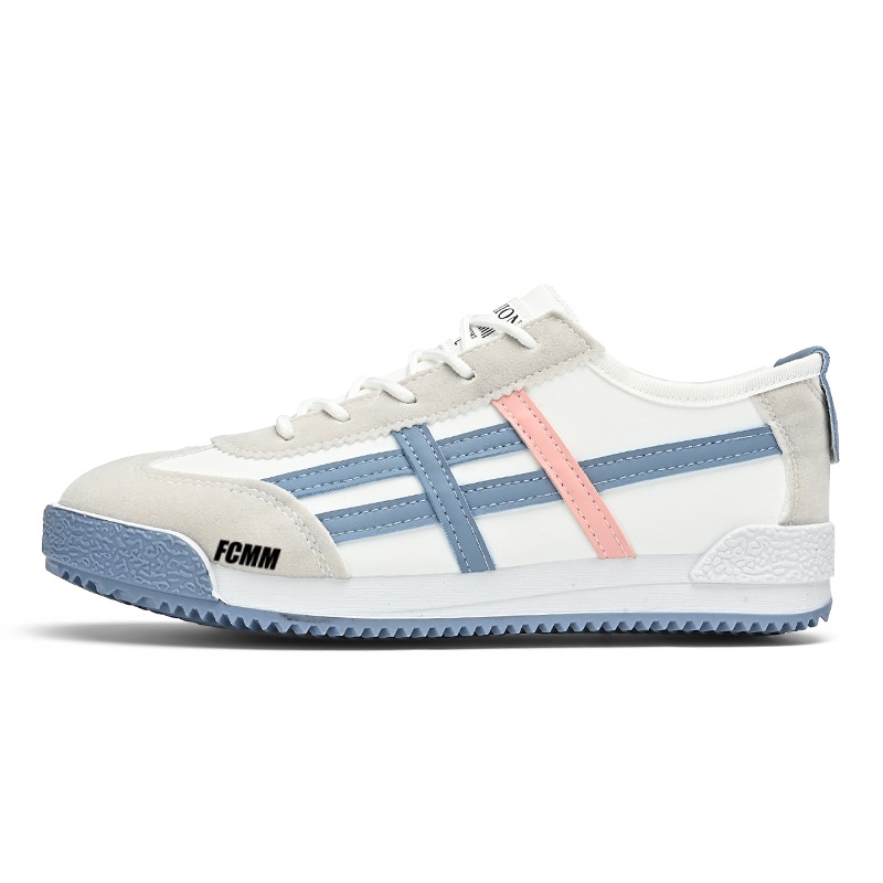 

Нескользящие износостойкие низкие повседневные кроссовки для детей FCMM, белый/розовый