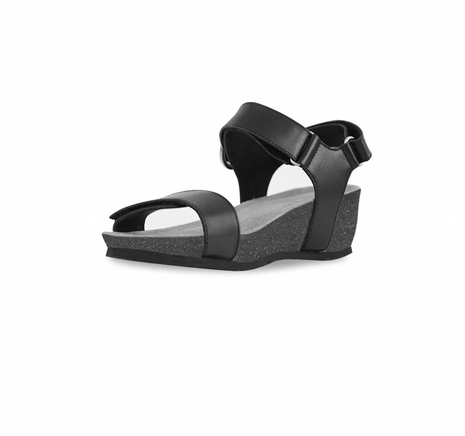 Women's Sintra Sandal In Black Calf Leather Munro — фото 3