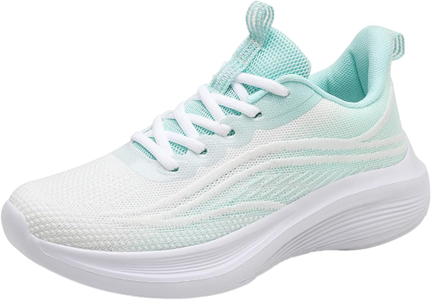 

Женские кроссовки модного градиентного цвета, летняя новая модель с сеткой, дышащие и удобные, повседневные мужские однотонные обувь Generic, зеленый