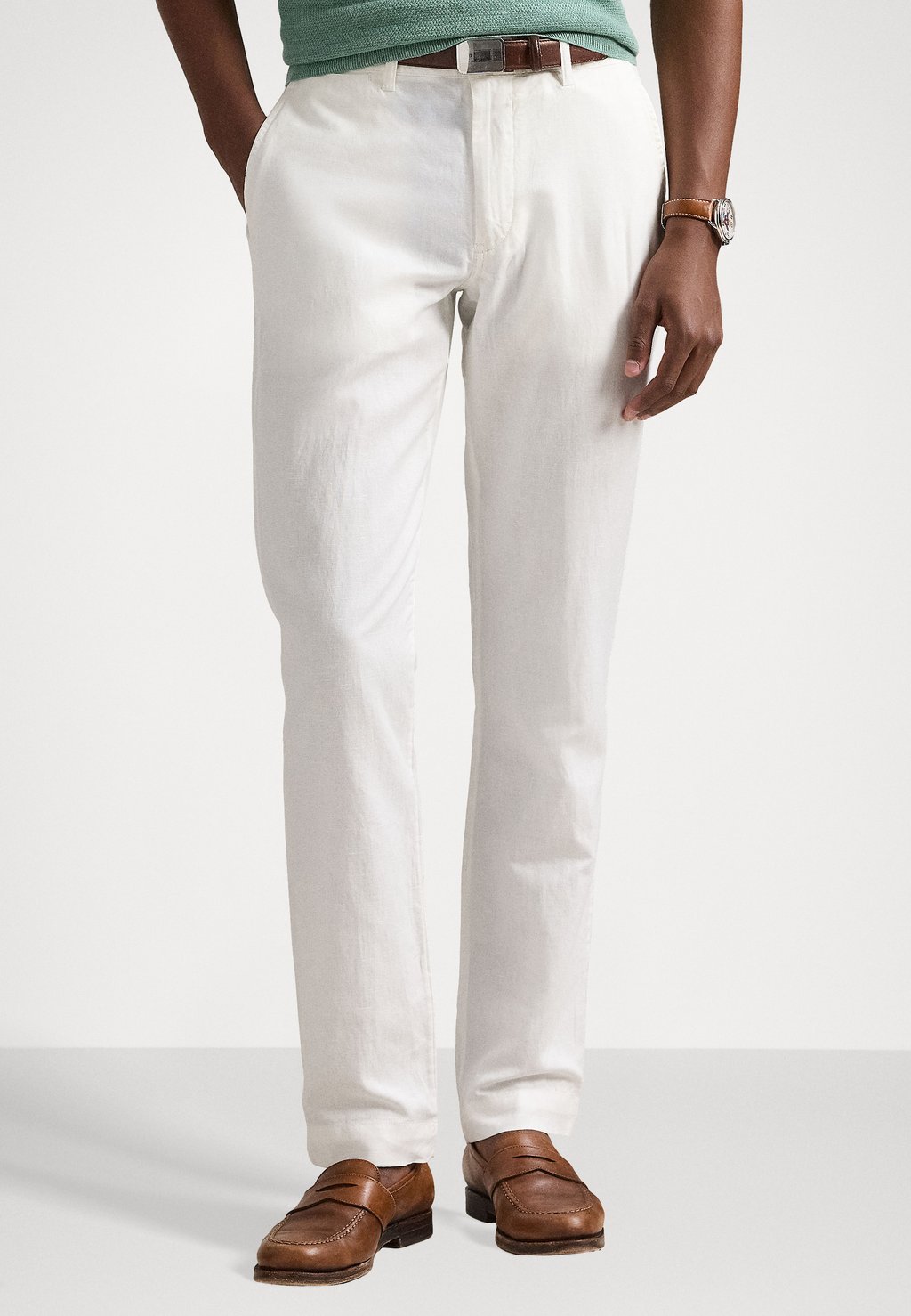 

Брюки STRAIGHT FIT LINEN COTTON PANT Polo Ralph Lauren, белый
