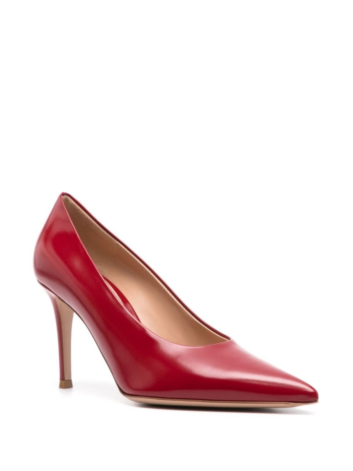 Gianvito Rossi туфли с заостренным носком, красный — фото 2