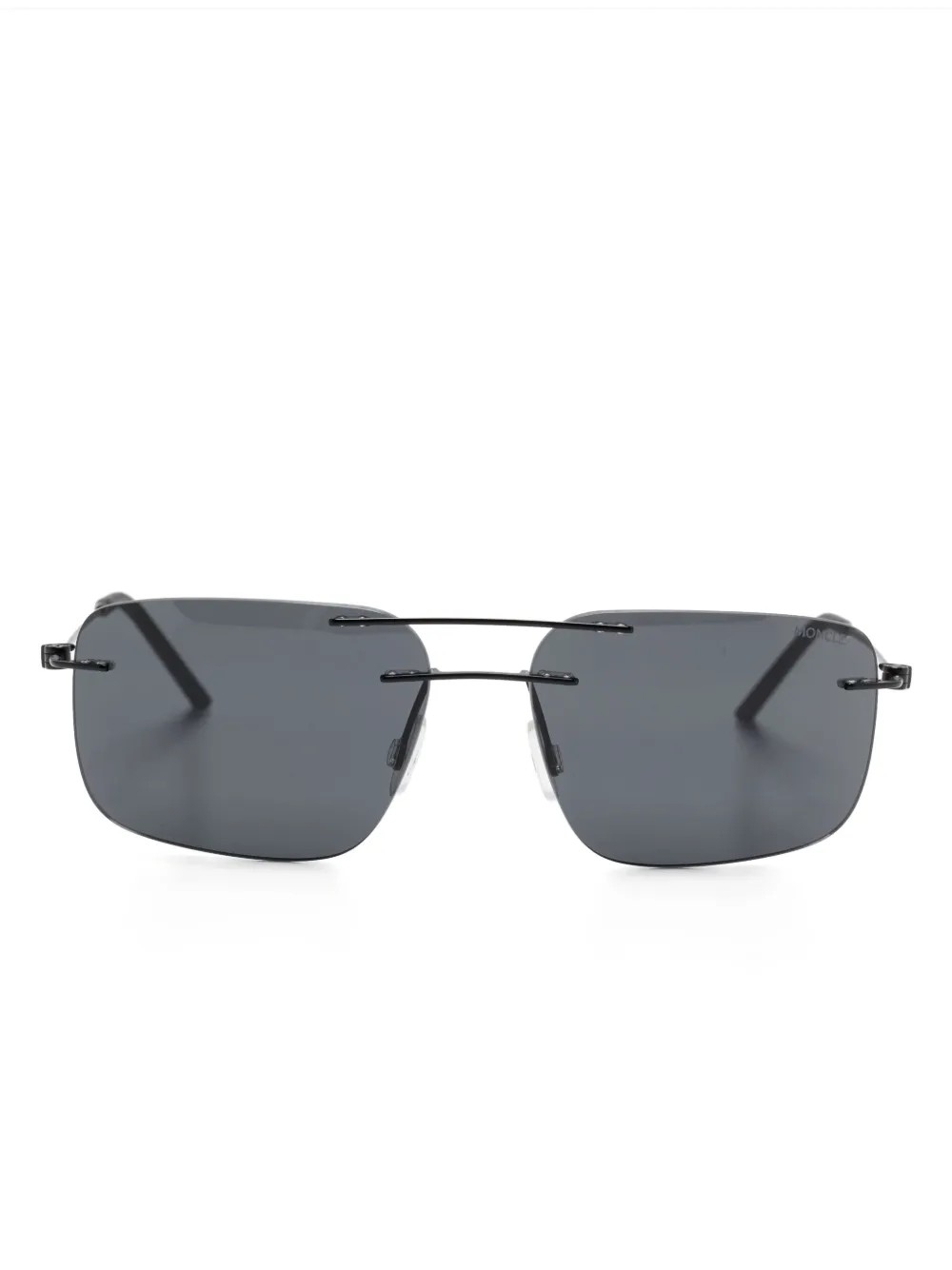 

Солнцезащитные очки в квадратной оправе Moncler Eyewear, черный