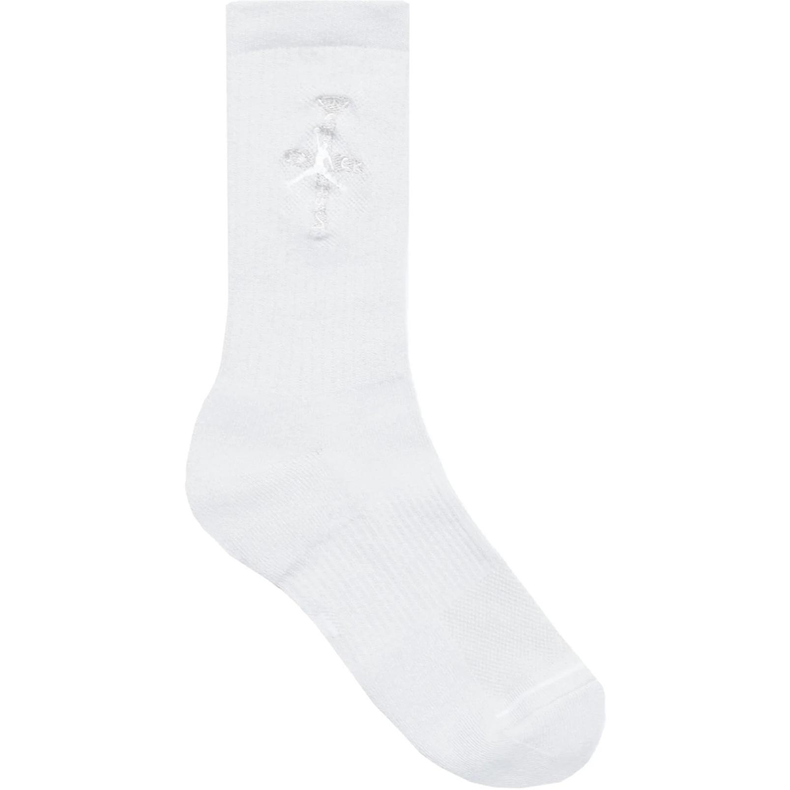 Jordan Трайс Скотт коллаборация носки Air Mid-Calf мужские 1 пара белый — фото 3