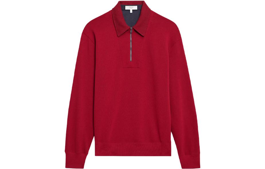 

THEORY Футболка поло мужская Designer Co authored Collection Gemstone Red