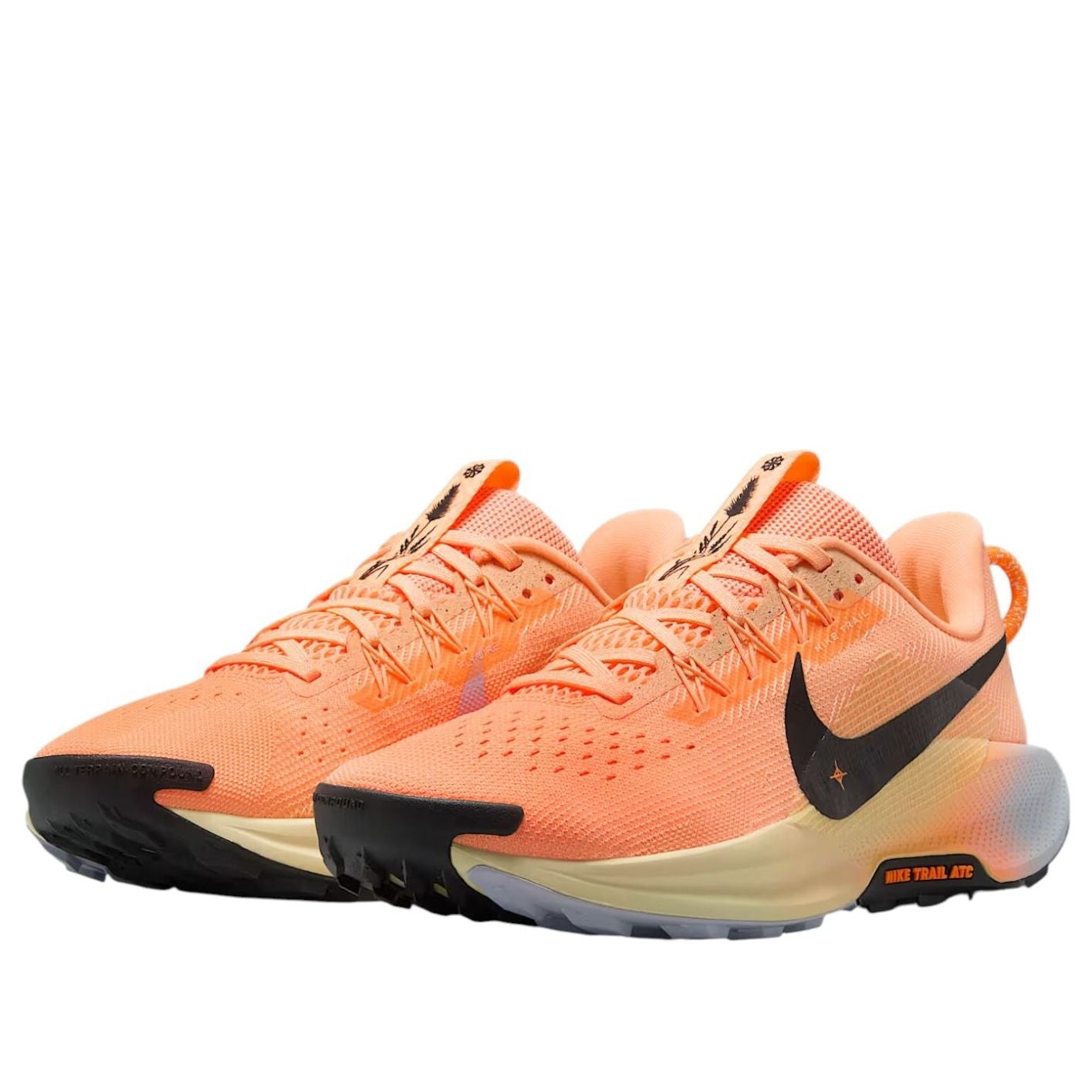 Кроссовки (WMNS) Nike Pegasus Trail 5 'Pulse Orange Phantom Gypsum Black' — фото 3