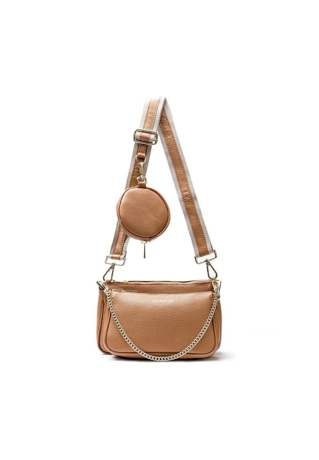 

Сумка через плечо Milano Leather из кожи 23 см LAZAROTTI, цвет Cuoio