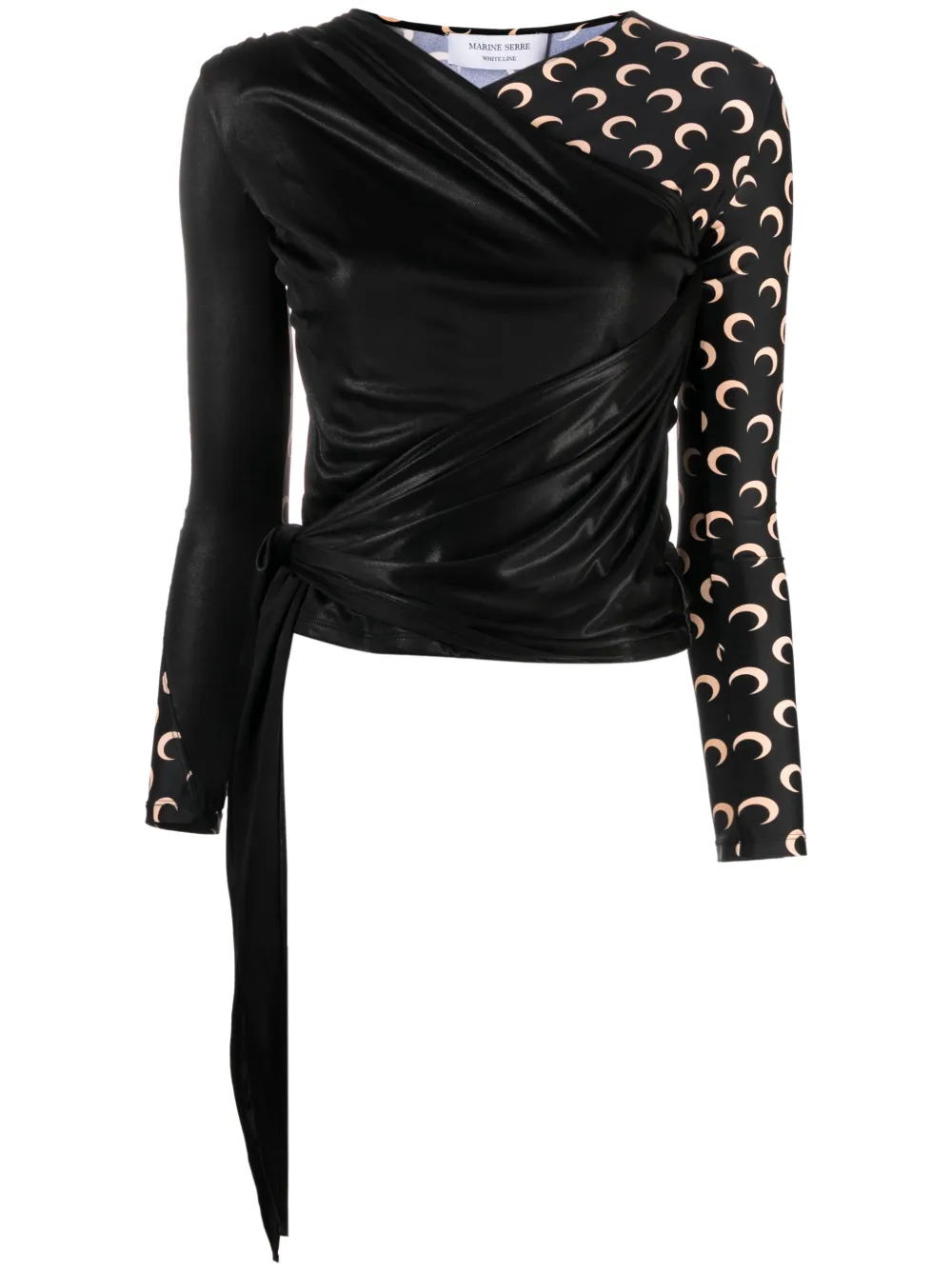 

Топ Regenerated с принтом Crescent Moon Marine Serre, черный