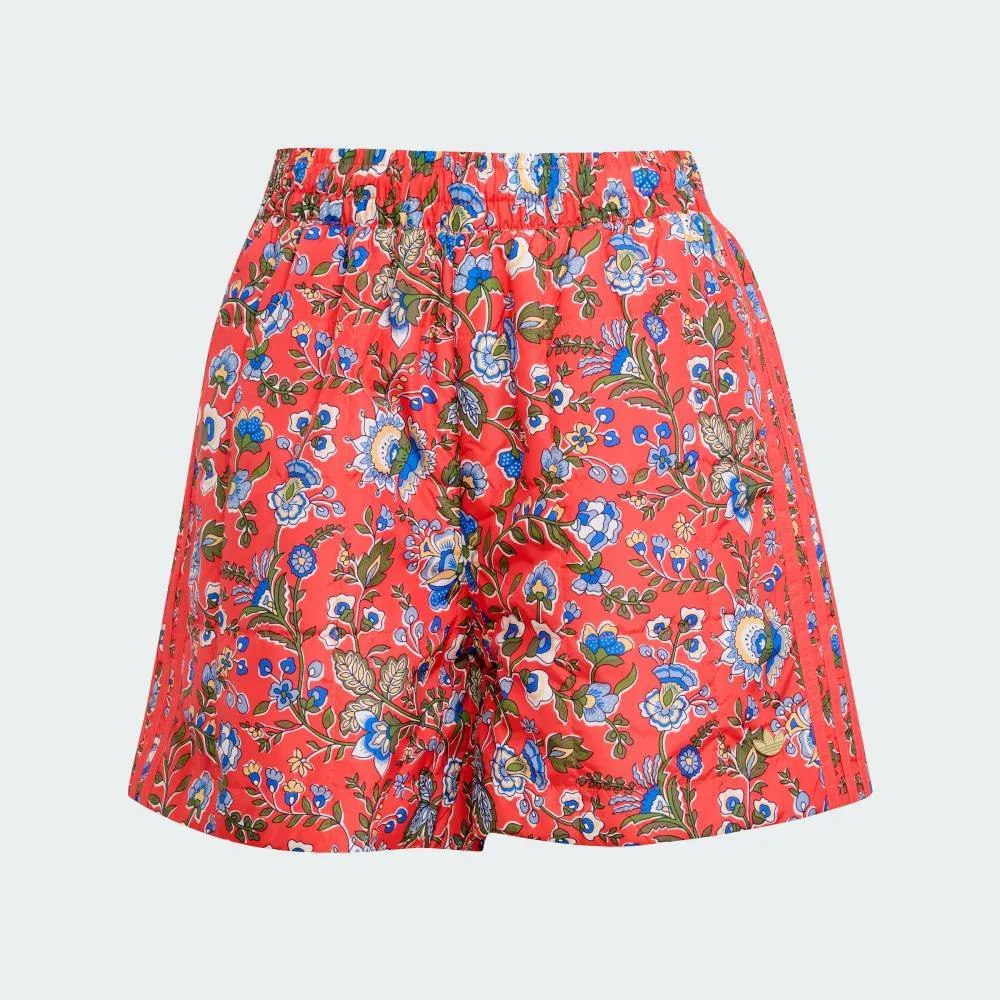 Originals x Liberty London Стеганые шорты Adidas, Red — фото 4