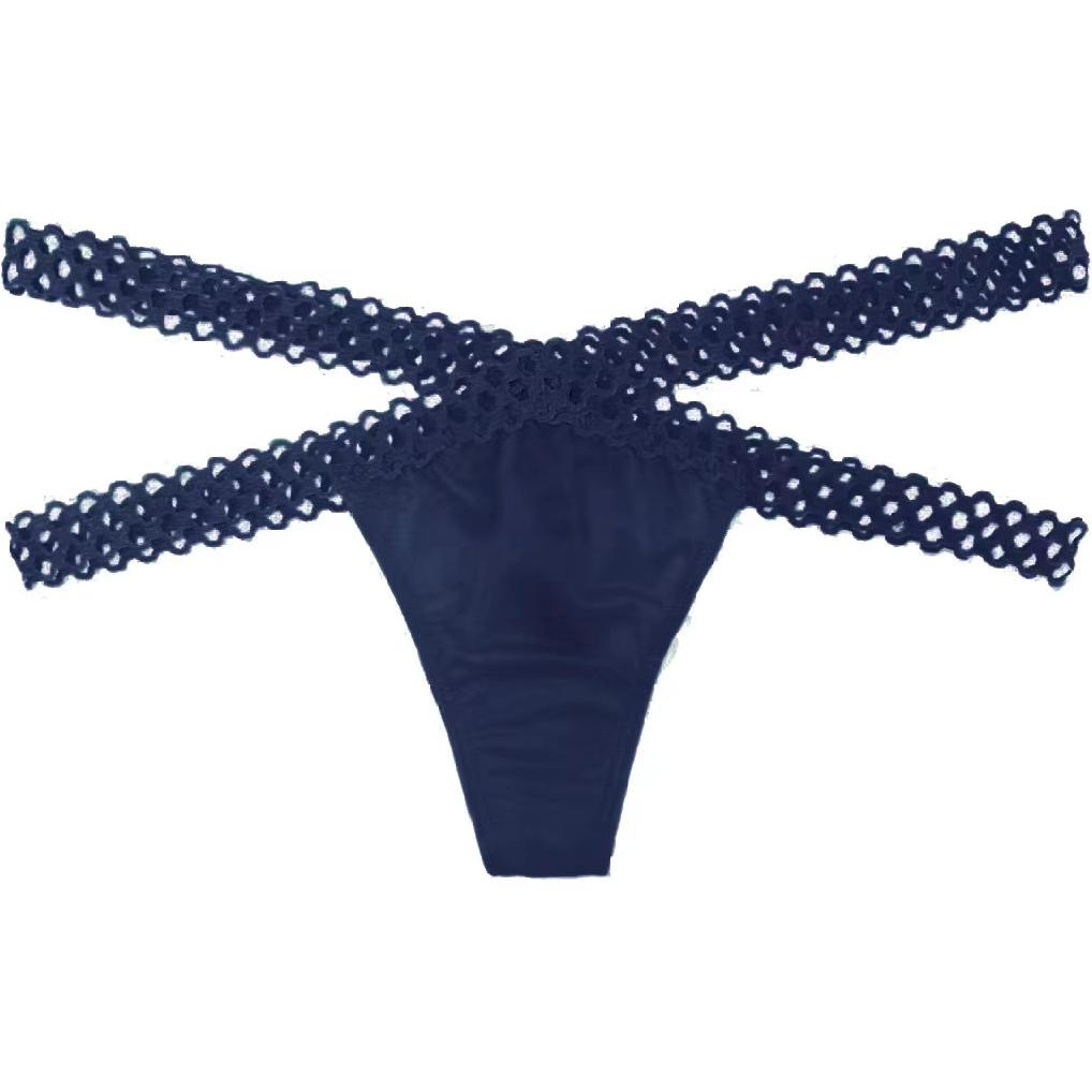 

Victoria's Secret Женские трусы 1 упаковка Navy Blue Steel Mesh