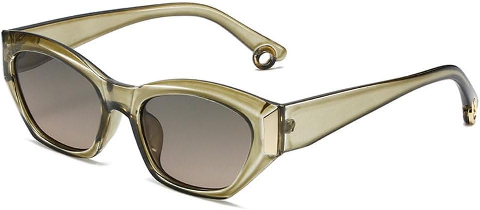 

Женские солнцезащитные очки в винтажной оправе, модные ретро-солнцезащитные очки для женщин с защитой от УФ-излучения UV400, мужские защитные очки HYYZZC, Green-greenbrown