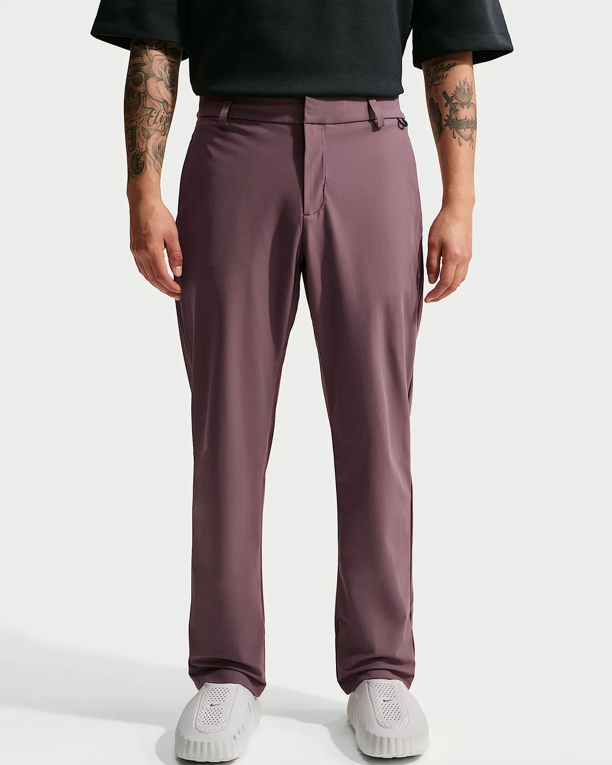 Мужские брюки чинос Dri-FIT Regular Nike 24.7 PerfectStretch, Tattoo/Black/Burgundy Crush — фото 2