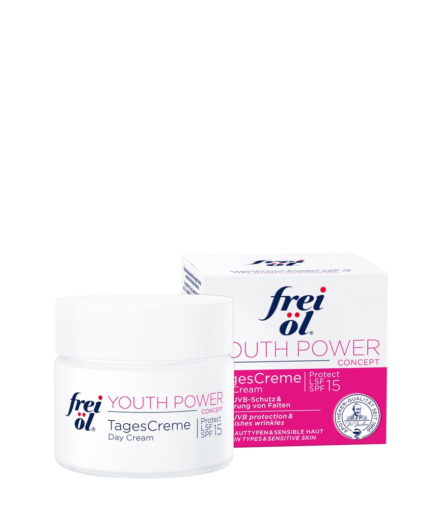 

Дневной крем frei öl Youth Power Concept Moisturizing Crem Gold LSF 15, 50 ml