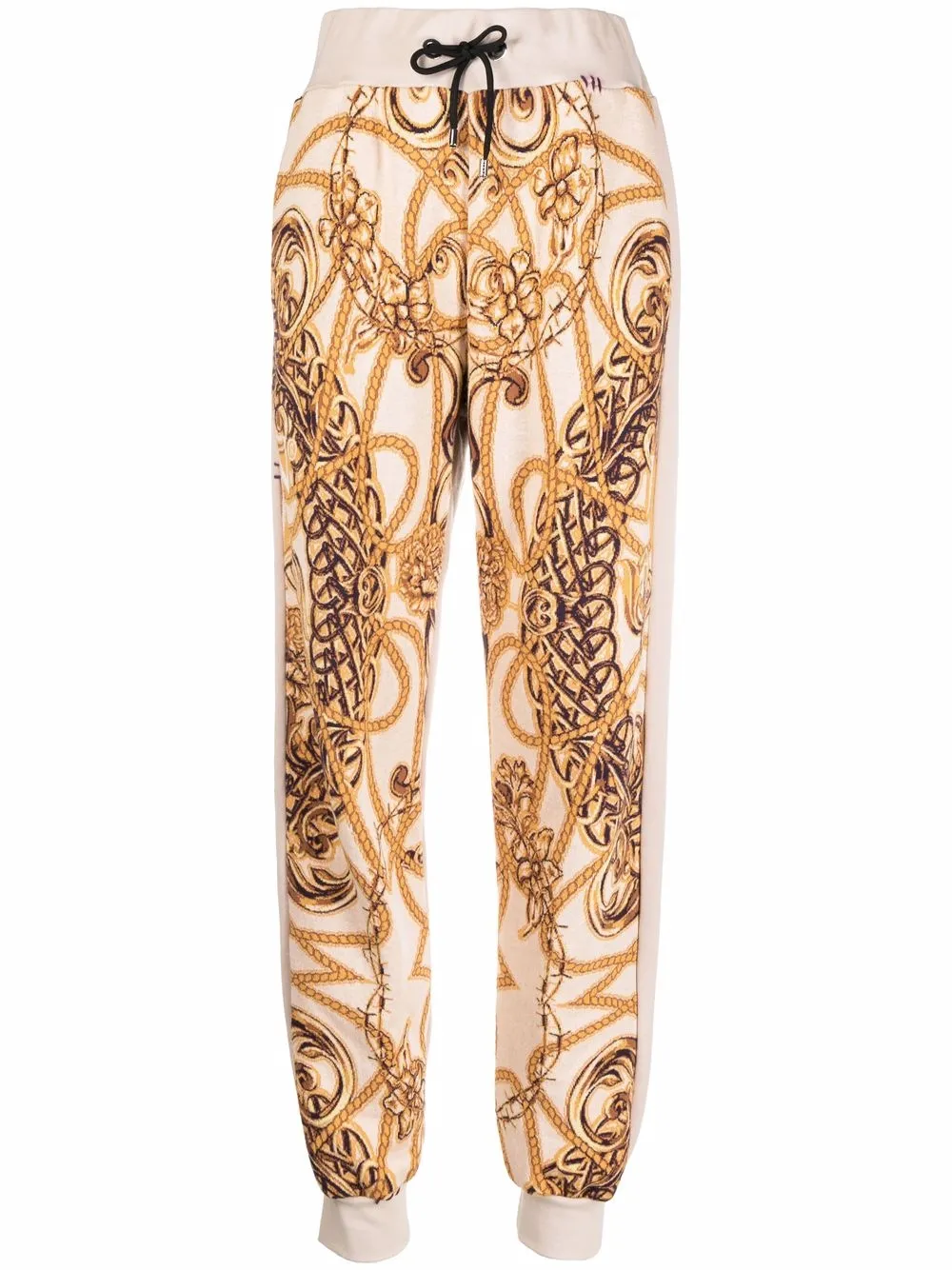 

Флисовые спортивные брюки с жаккардовым узором Philipp Plein, нейтральный