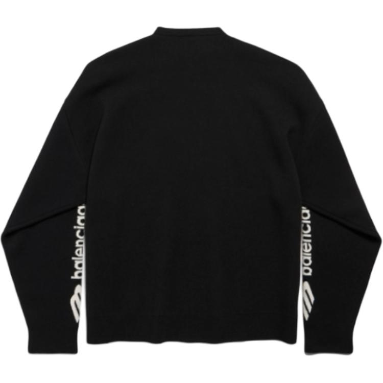 Свитер FW25 свободного кроя мужской Balenciaga, белый — фото 3