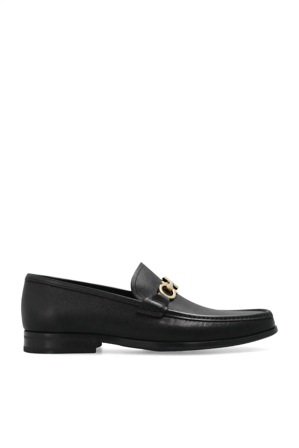 Salvatore Ferragamo Мужские мокасины Chris Slip On черного цвета — фото 2