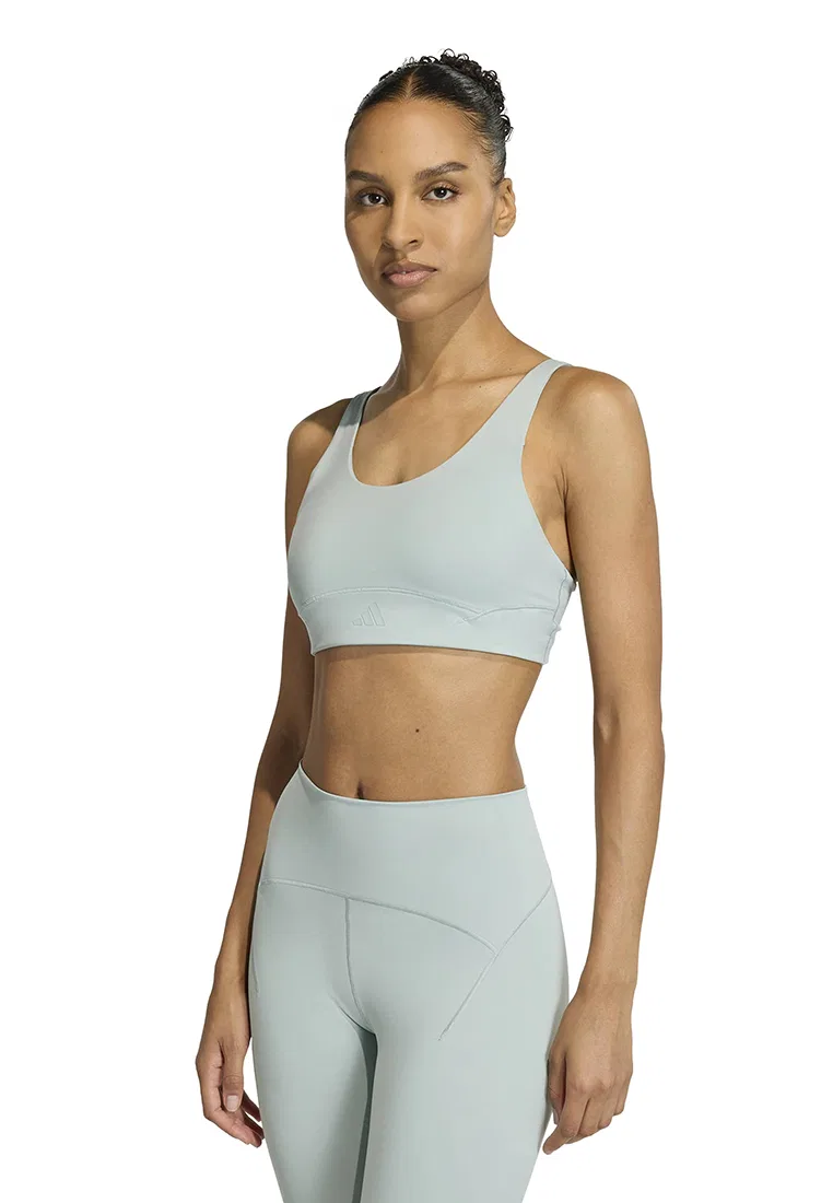 Бюстгальтер для спорта, средняя поддержка, All Me Luxe Adidas