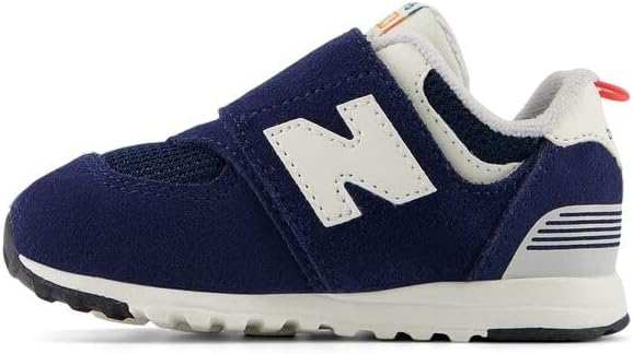 Кроссовки New Balance 574 New-b для маленьких мальчиков на липучке, красный/синий/темно-синий — фото 2