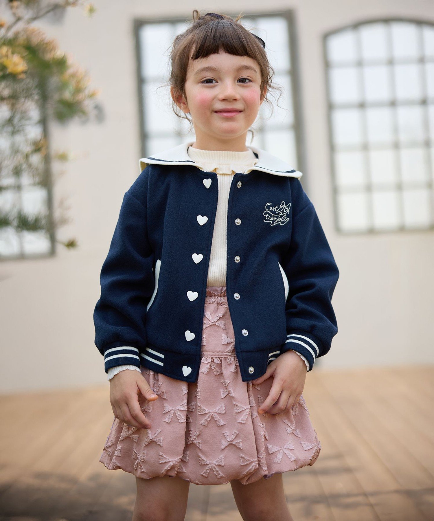 Куртка-бомбер в морском стиле ANY KIDS, Navy [075] — фото 2