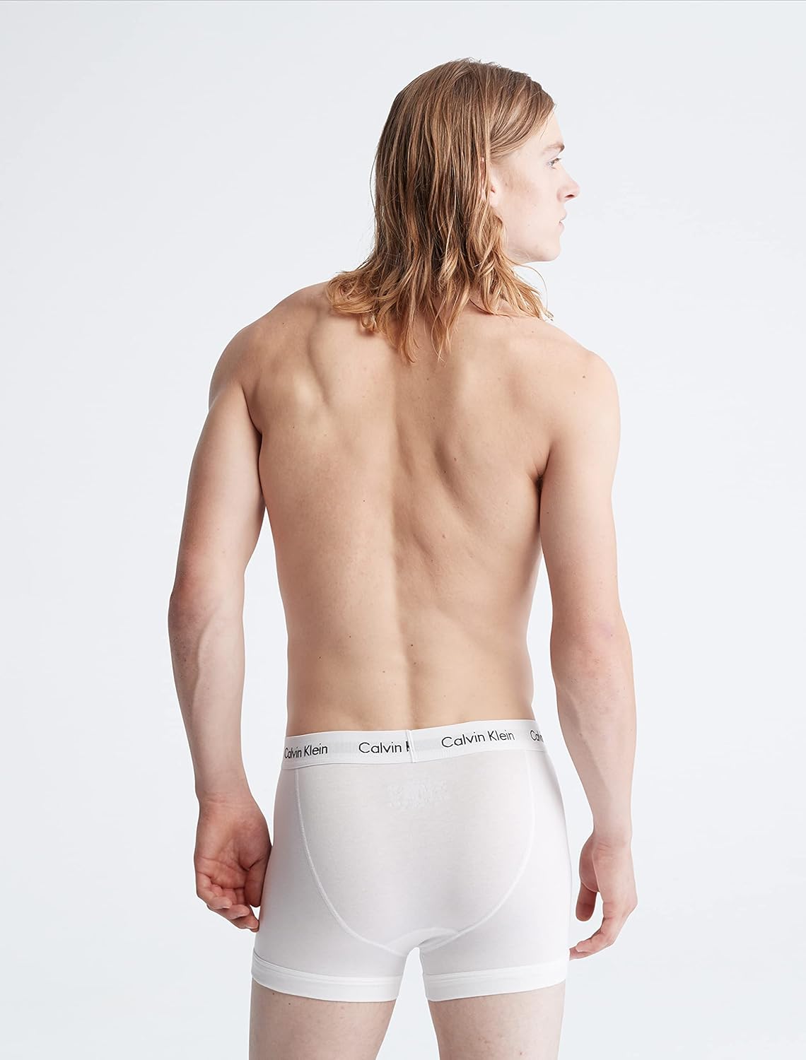 Мужские боксеры Calvin Klein из хлопка и эластичного материала, упаковка 7 шт., 7 White — фото 3