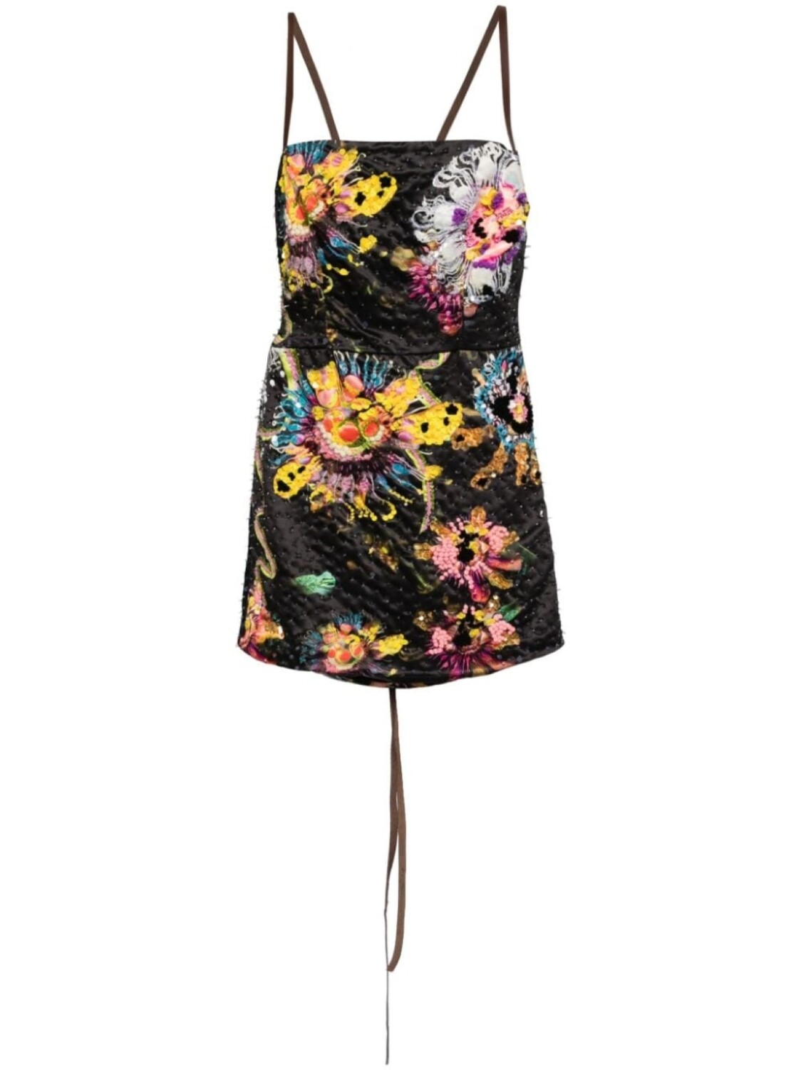 

Cynthia Rowley декорированное платье, черный
