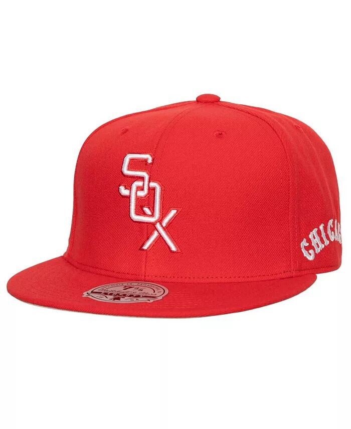 

Мужская красная приталенная шляпа Chicago White Sox Bases Loaded Mitchell & Ness