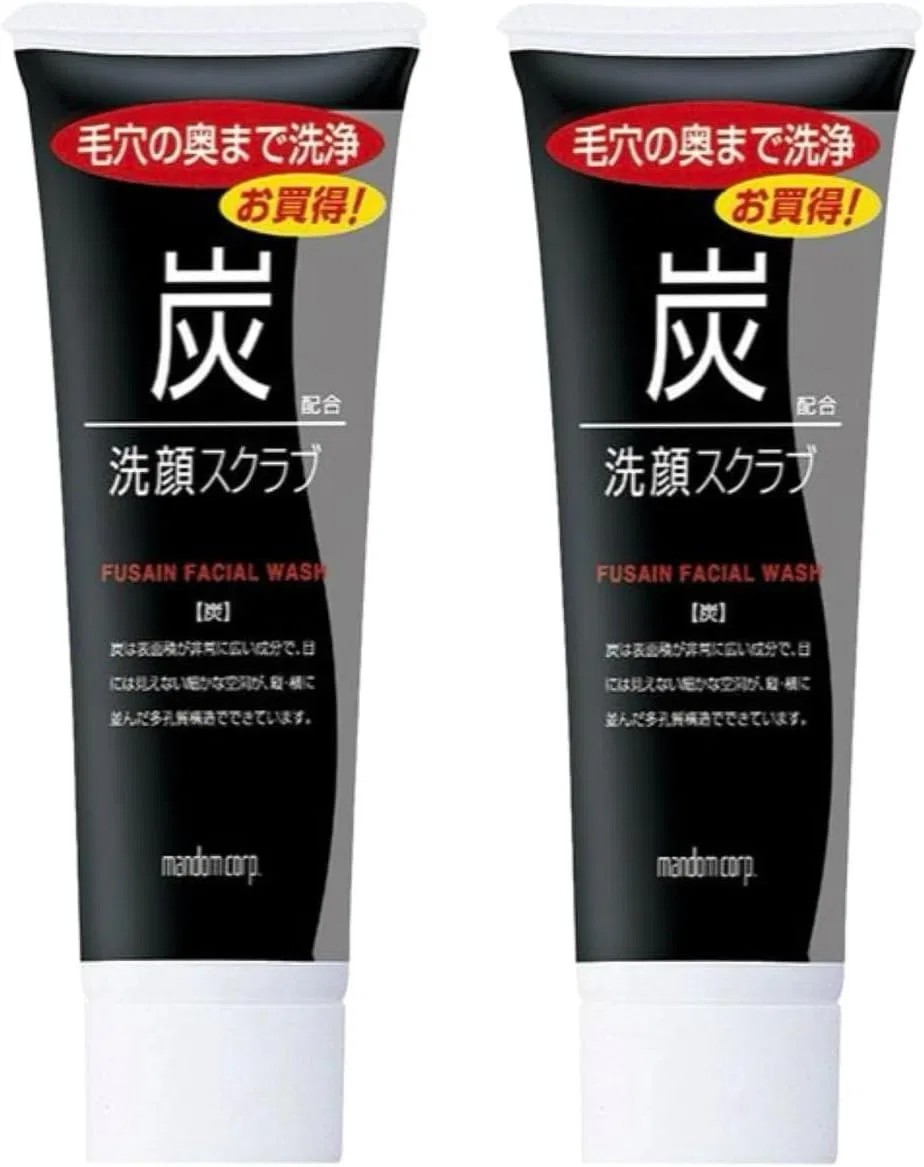 Скраб для лица Charcoal Face Scrub, без бренда, 100 г x 2 набора