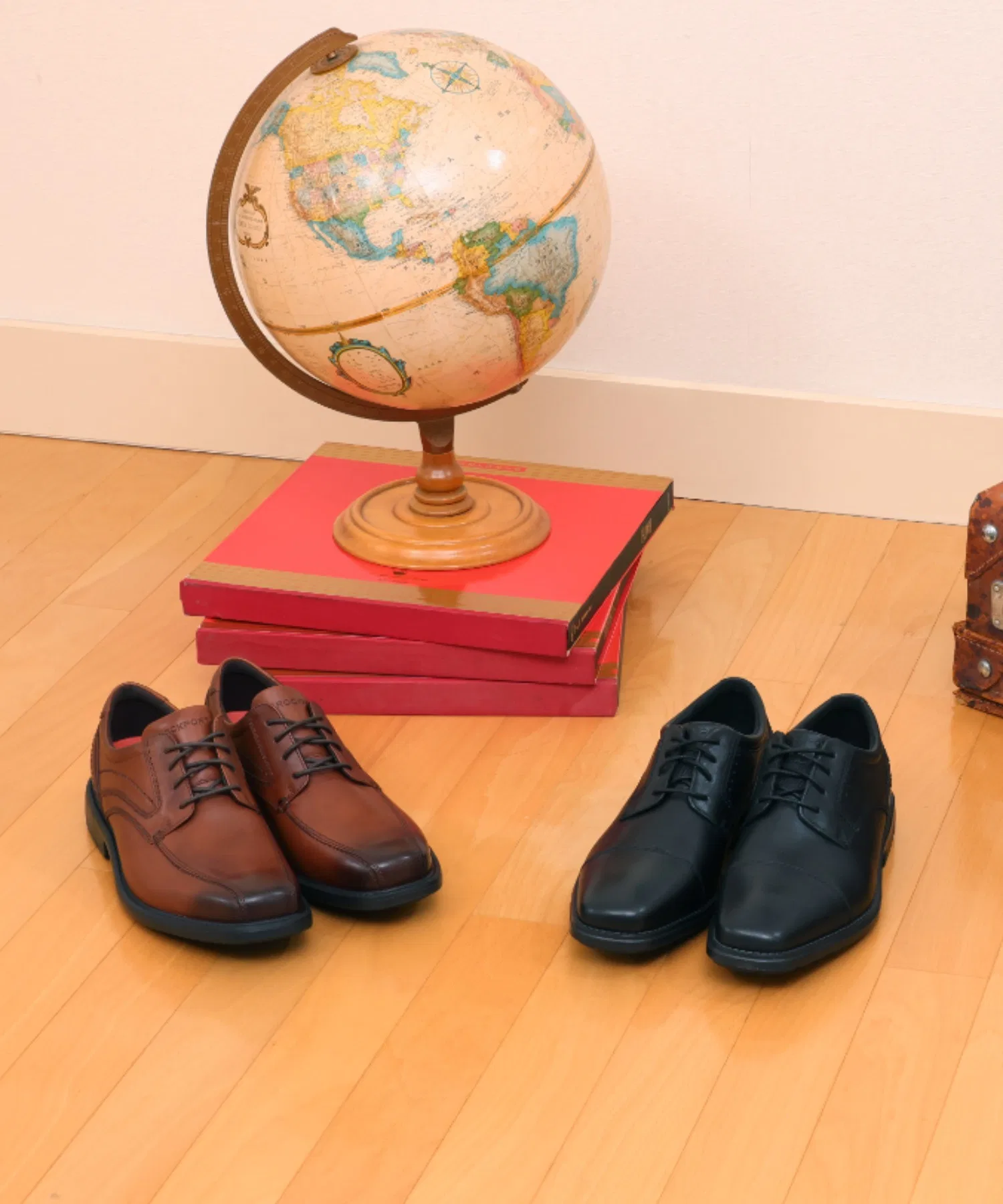 Мужские туфли ROCKPORT STYLE LEADER 2 из натуральной кожи коричневые — фото 3