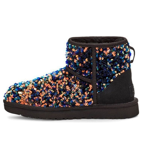 Ботинки зимние UGG Classic Mini Stellar Sequin, черный