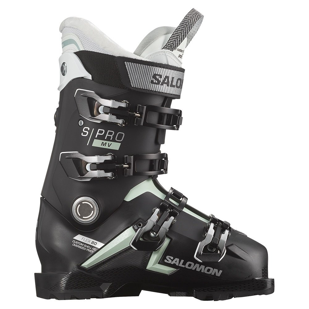 

Горнолыжные ботинки Salomon S/Pro 80 GW (женские) - зима 2023 года, Black/White/Silver