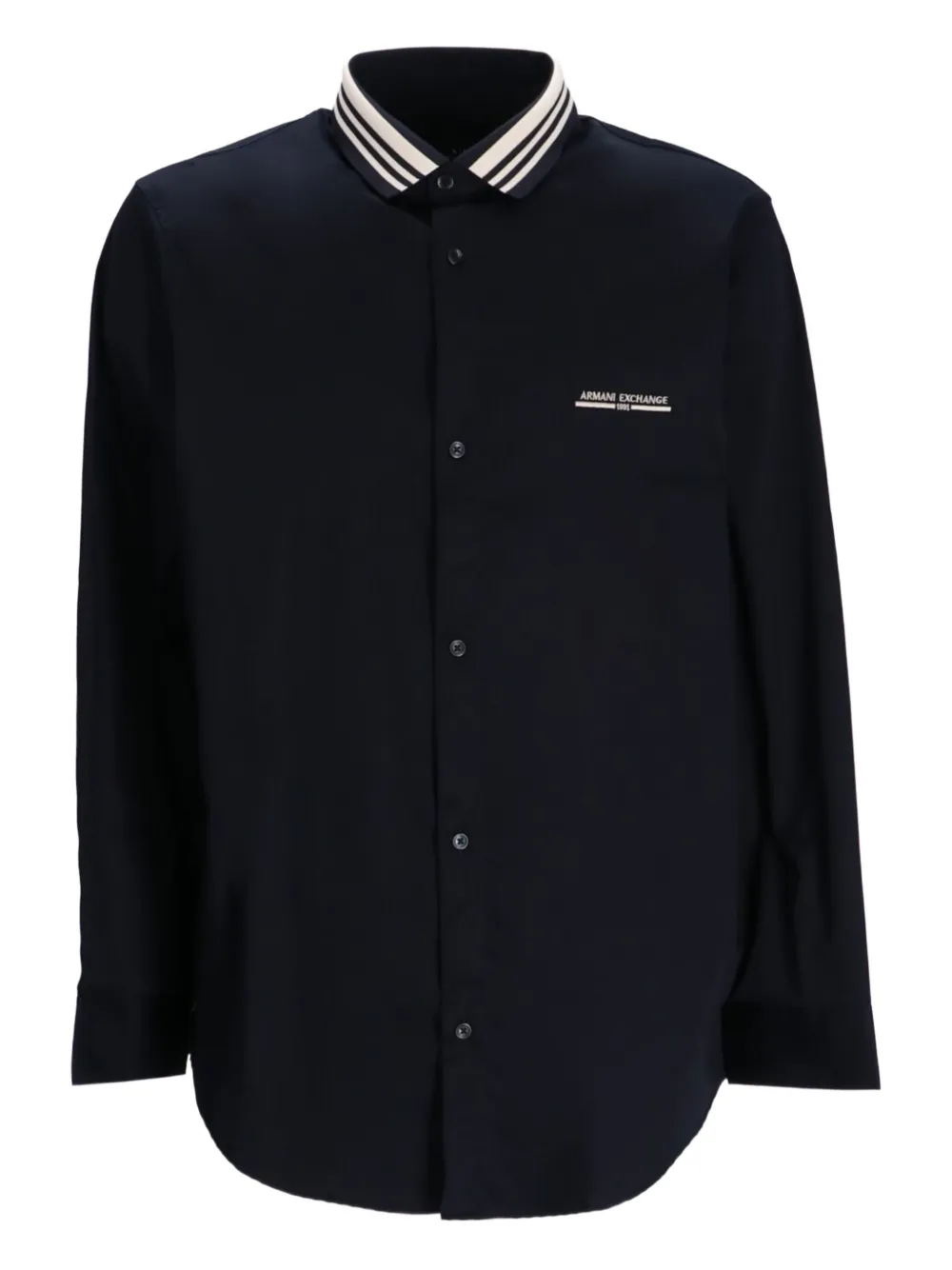 

Рубашка с воротником Armani Exchange, синий