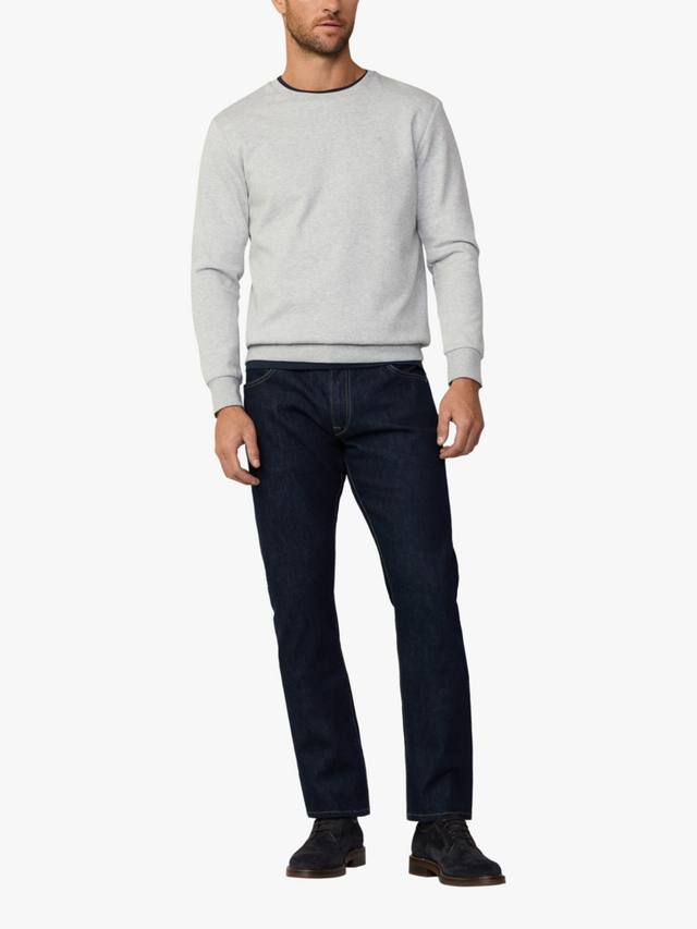 

Толстовка классического кроя из хлопкового флиса Hackett London, цвет Light Grey Marl