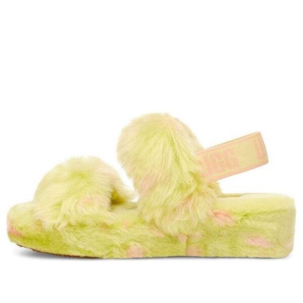 Модные сандалии, о да, пятна Ugg, желтый