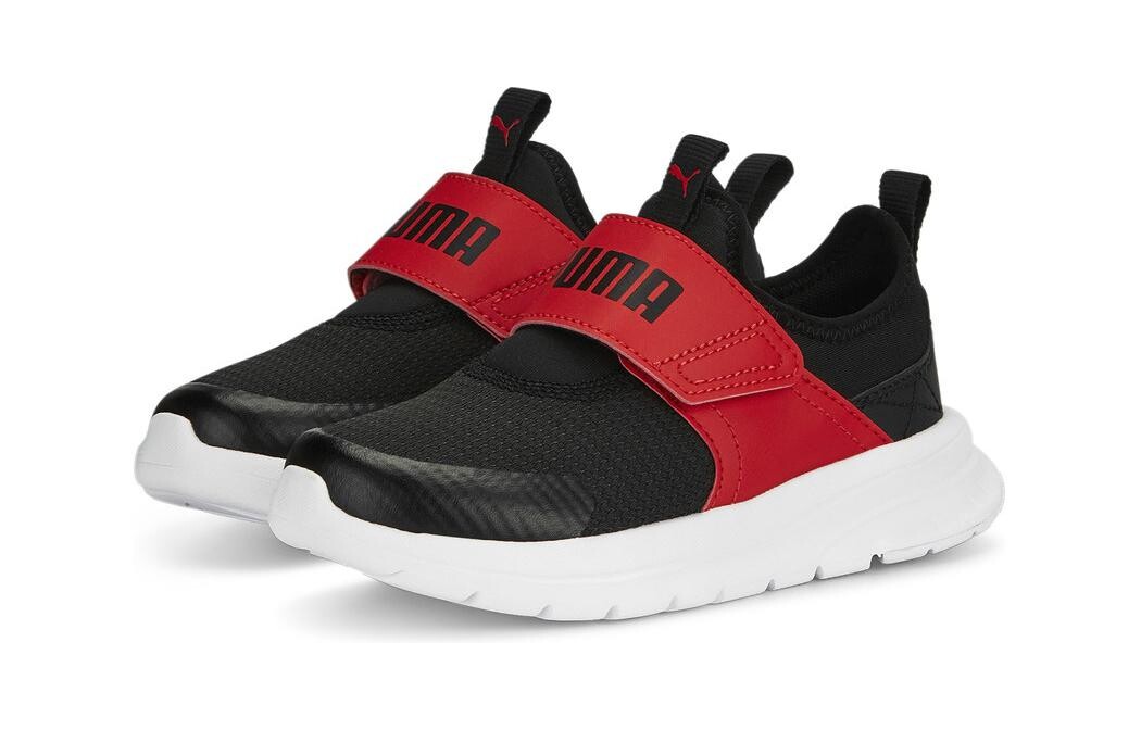 Кроссовки Evolve Slip-On Little Kid «Черный на все времена красный» Puma, черный/красный — фото 2