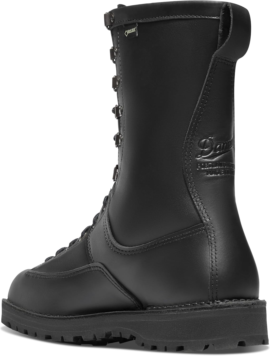 Мужские ботинки Danner Fort Lewis 10 - верх из цельнозернистой кожи, подходящей для полировки, водонепроницаемая GORE-TEX, утеплитель Thinsulate 200G, подошва Vibram, черный — фото 3