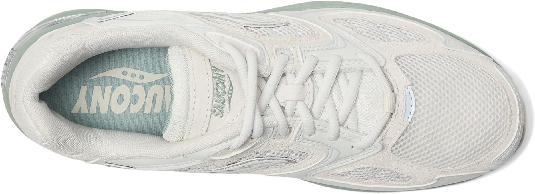Кроссовки Saucony Originals Grid Jazz 9, цвет Arctic/Aqua — фото 2