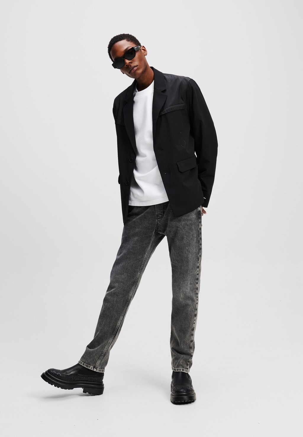 

Джинсы облегающего кроя TAPERED Karl Lagerfeld Jeans, серый деним