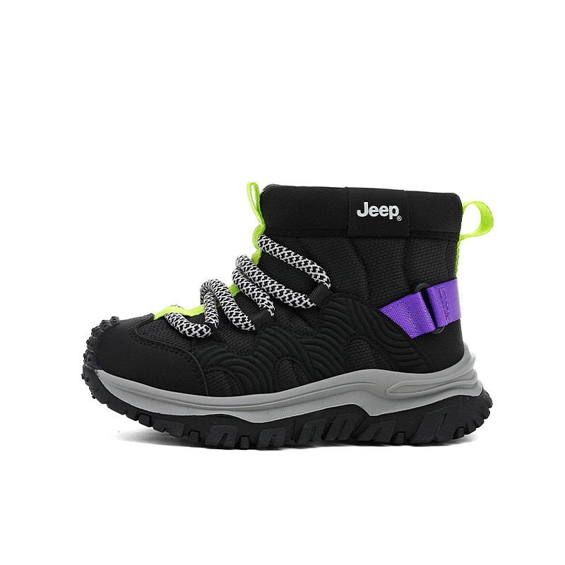 

Кроссовки Explorer 20 из искусственной кожи и текстиля, противоскользящие, водонепроницаемые, легкие, с амортизацией и утеплением, высокие Jeep, obsidian черный