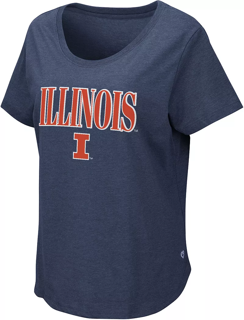 

Женская футболка Colosseum Illinois Fighting Illini Navy