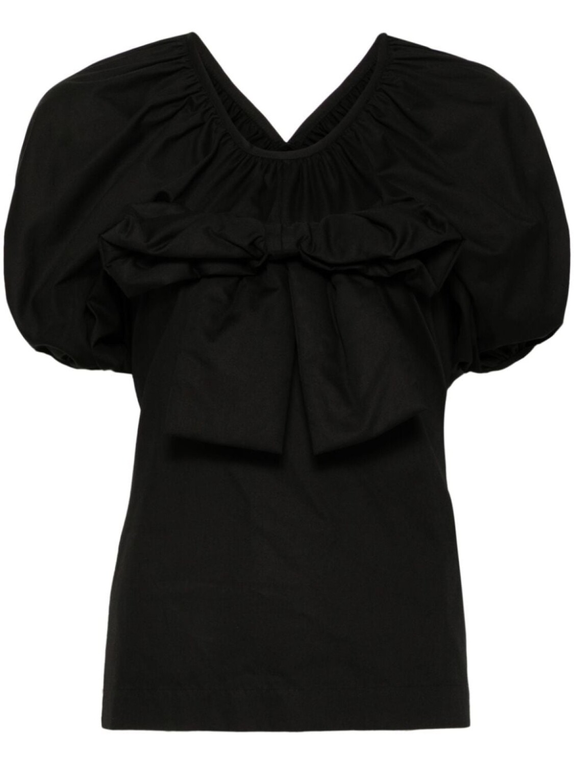 

Блузка Comme des Garçons TAO с короткими рукавами-фонариками, черный