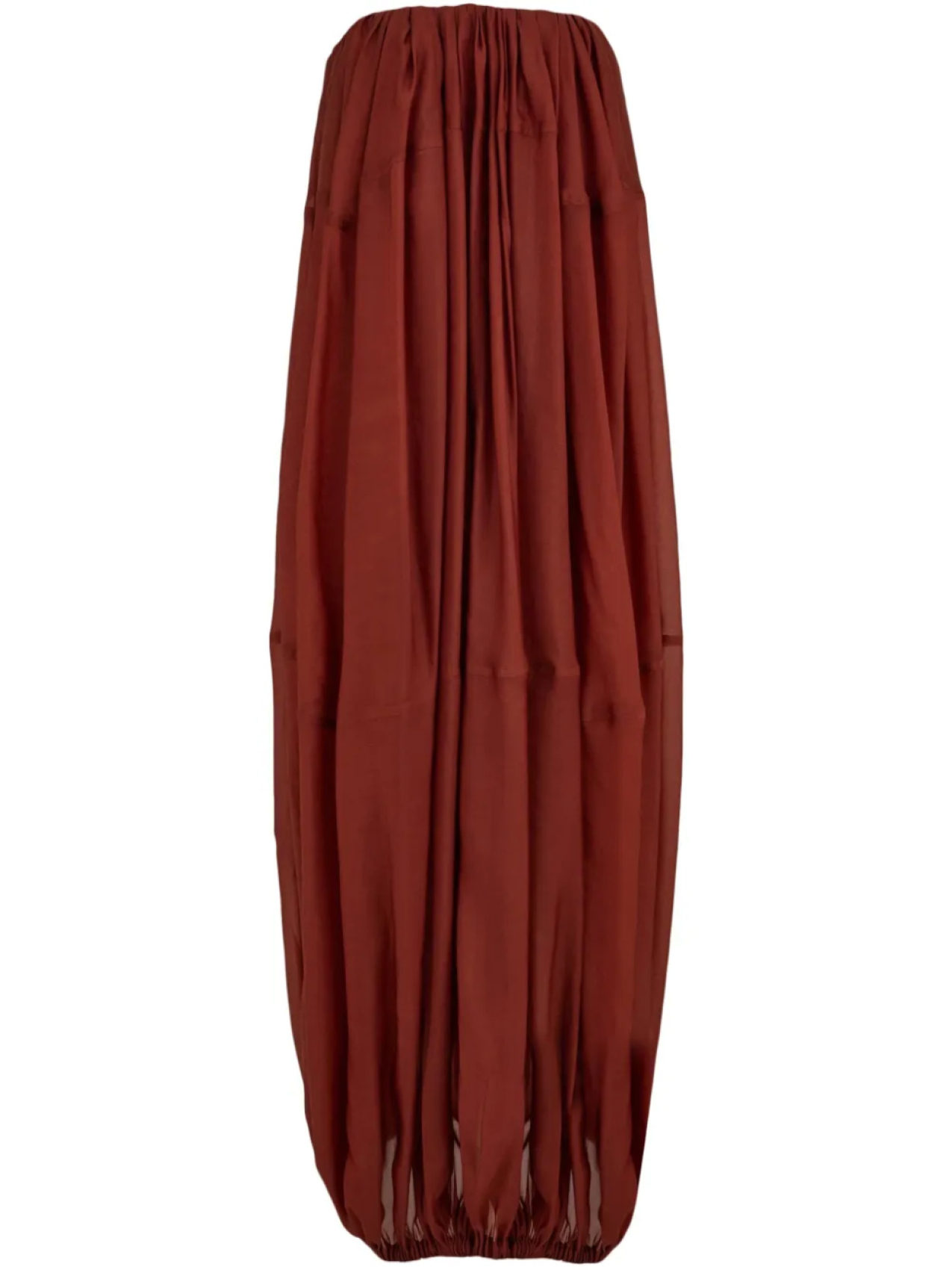 

Платье макси с бюстье Ferragamo, красный