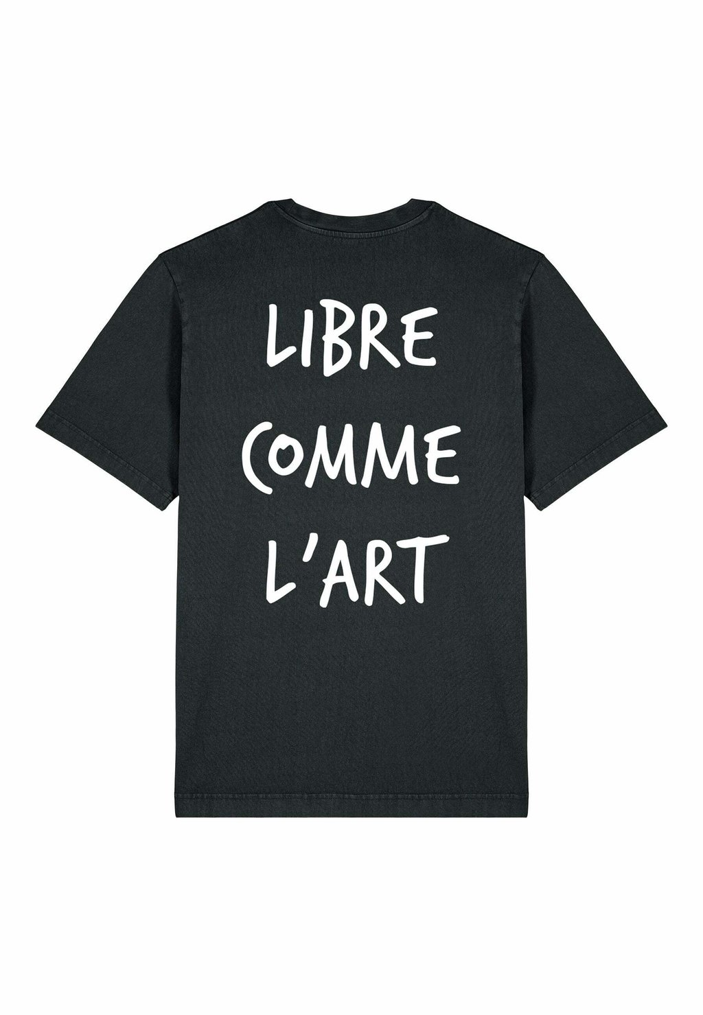 

Футболка с принтом LIBRE COMME LART BACK PRINT HEAVYWEIGHT Mira Paris, цвет Washed Black