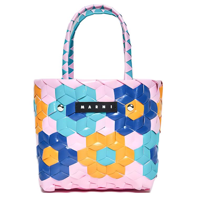 

MARNI Сумка из полипропилена и коровьей кожи для детей, светлый карамельно-розовый